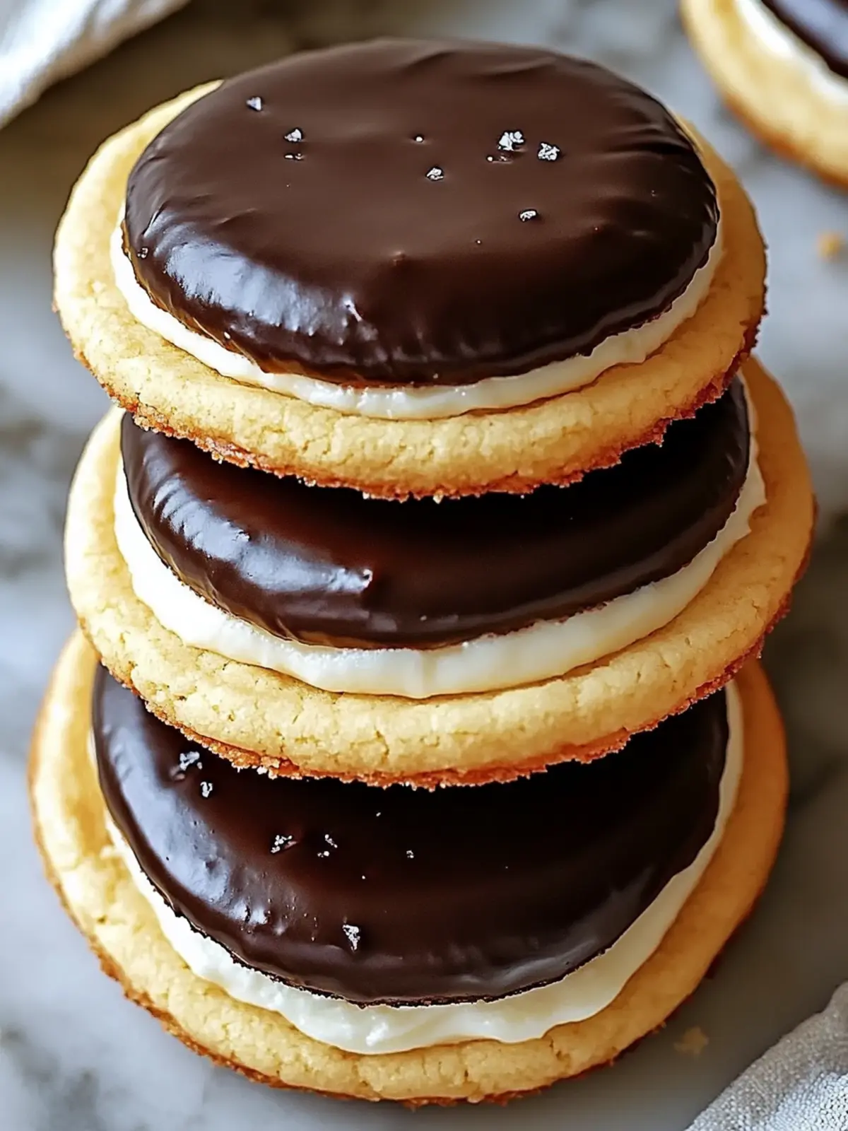 Boston Cream Pie Cookies: Easy Treats with Heavenly Filling 2 Boston Cream Pie Cookies