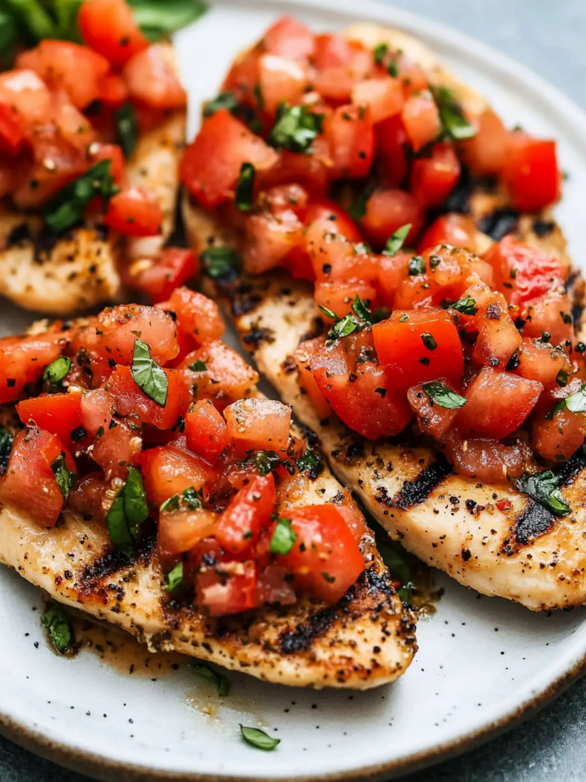 Delicious Easy Bruschetta Chicken: Grilled or Baked Delight 3 Easy Bruschetta Chicken (Grilled or Baked)
