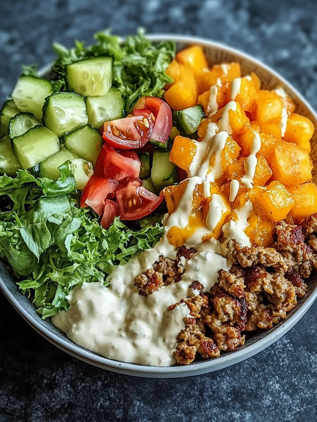 Ultimate Smash Burger Bowl: High-Protein Comfort Awaits 4 Smash Burger Bowl