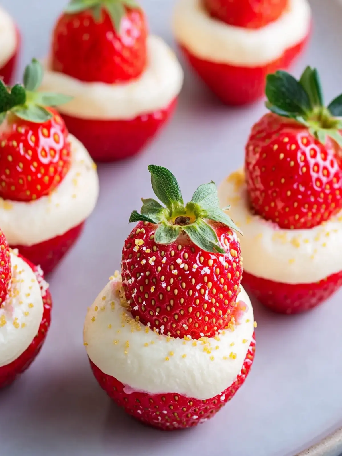 Cheesecake Stuffed Strawberries: Your Easy Summer Treat 2 Cheesecake Stuffed Strawberries