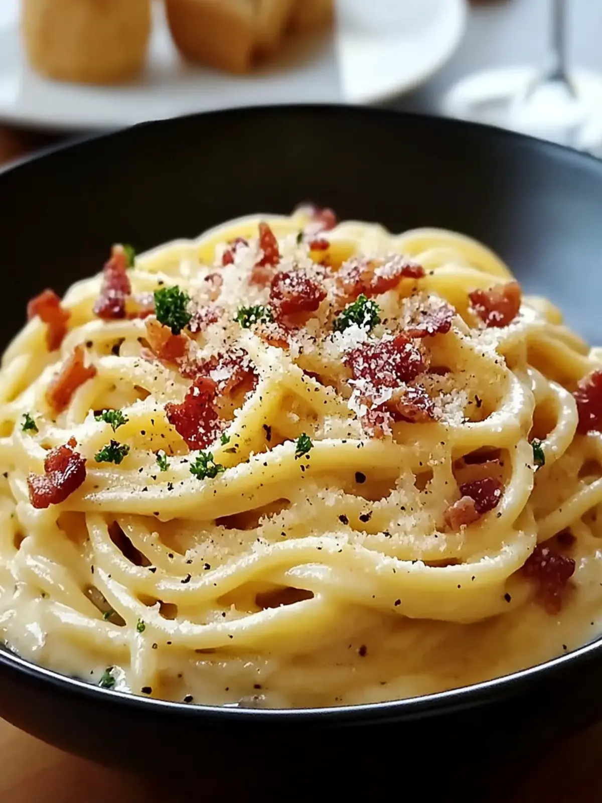25-Minute Bacon Carbonara Pasta for a Quick Family Feast 2 25-Minute Bacon Carbonara Pasta