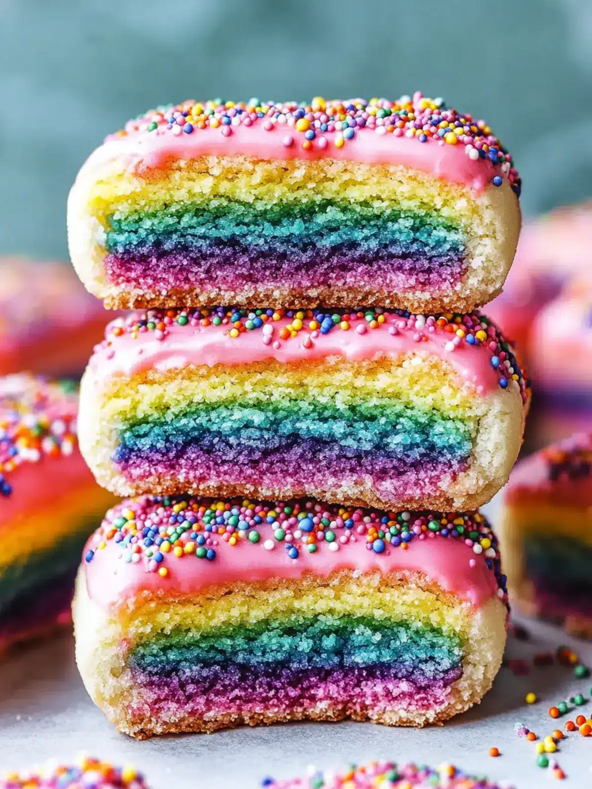 Vibrant Italian Rainbow Cookies: A Vegan Delight to Savor 4 Italian Rainbow Cookies