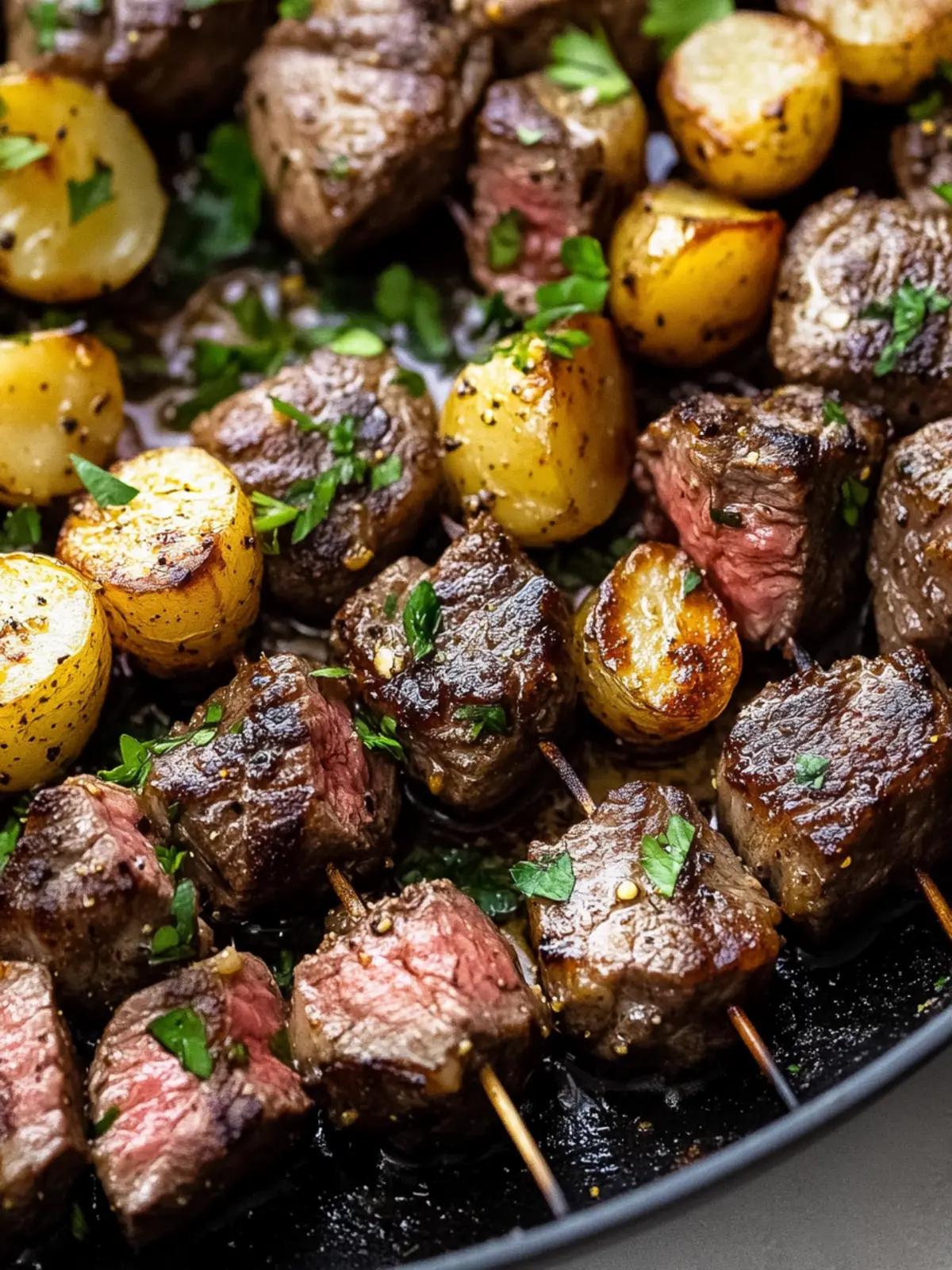 Garlic Butter Steak Bites and Potatoes in Just 20 Minutes 2 Garlic Butter Steak Bites and Potatoes