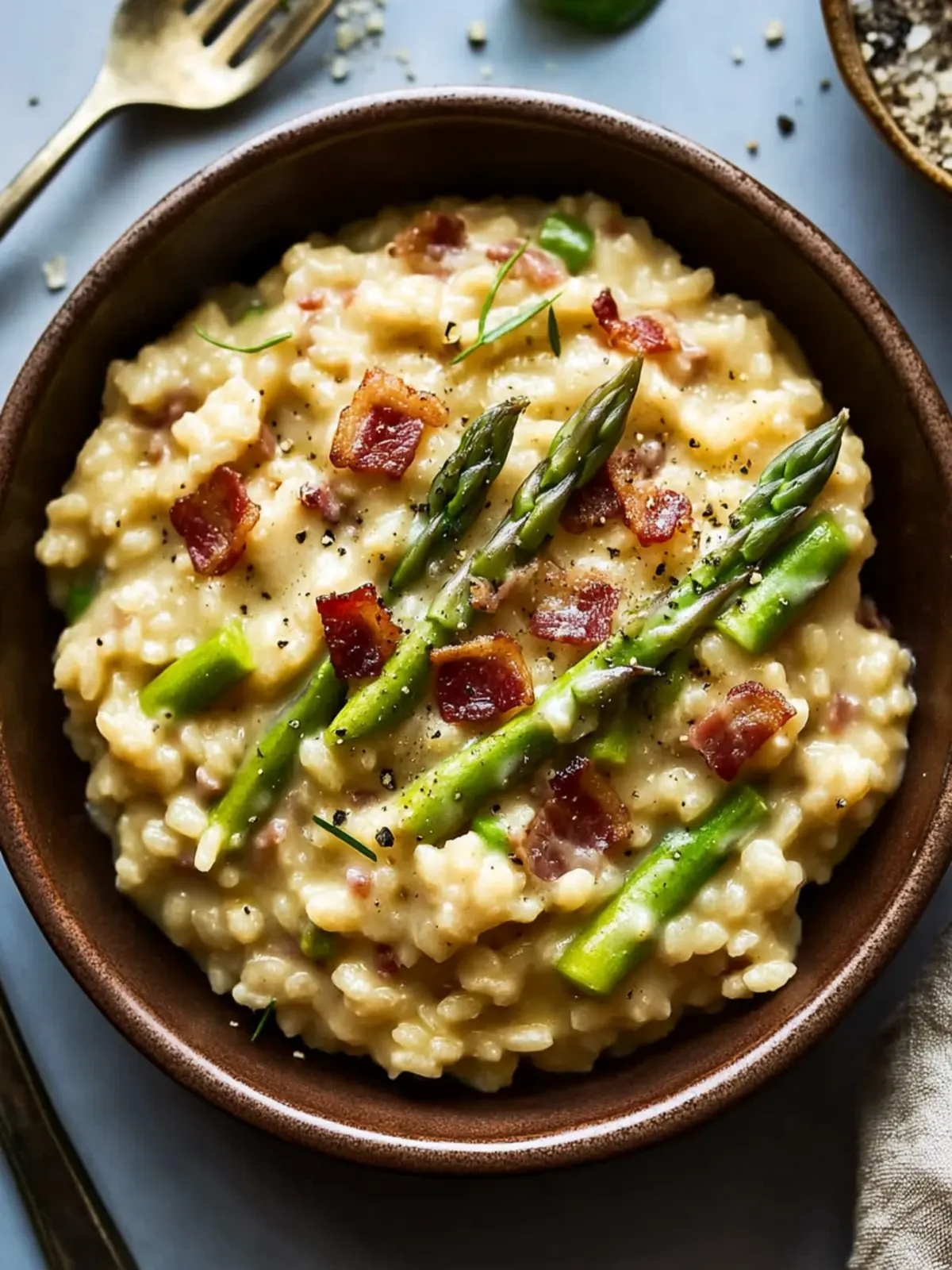 Creamy Asparagus Bacon Risotto for Cozy Weeknight Dinners 3 Creamy Asparagus Bacon Risotto