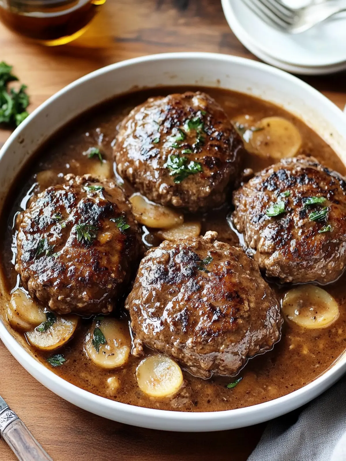 Savor Classic Salisbury Steak with Easy Vegetarian Twist 4 Salisbury Steak
