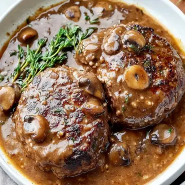 Savor Classic Salisbury Steak with Easy Vegetarian Twist 9 Salisbury Steak
