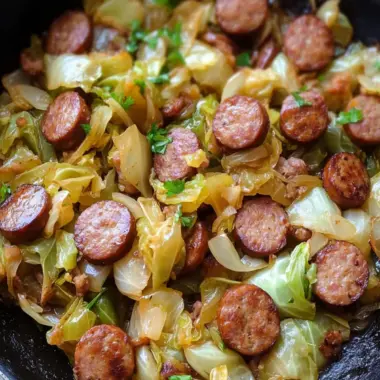 Savory Easy Sausage & Cabbage Dinner Skillet in 15 Minutes 10 Easy Sausage & Cabbage Dinner Skillet