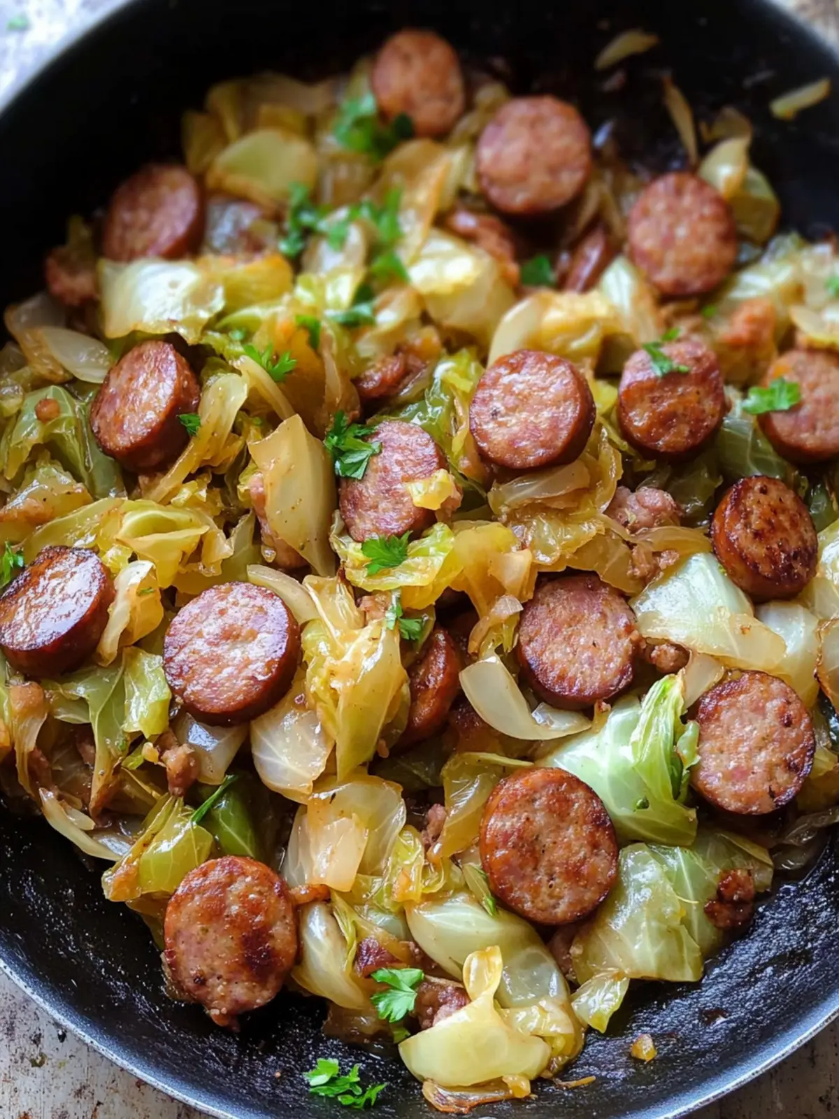 Savory Easy Sausage & Cabbage Dinner Skillet in 15 Minutes 5 Easy Sausage & Cabbage Dinner Skillet