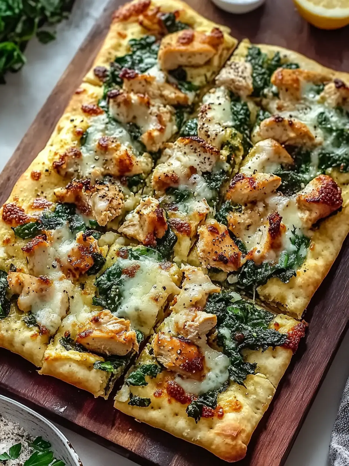 Delicious Best Chicken Spinach Flatbread Ready in 30 Minutes 2 Best Chicken Spinach Flatbread