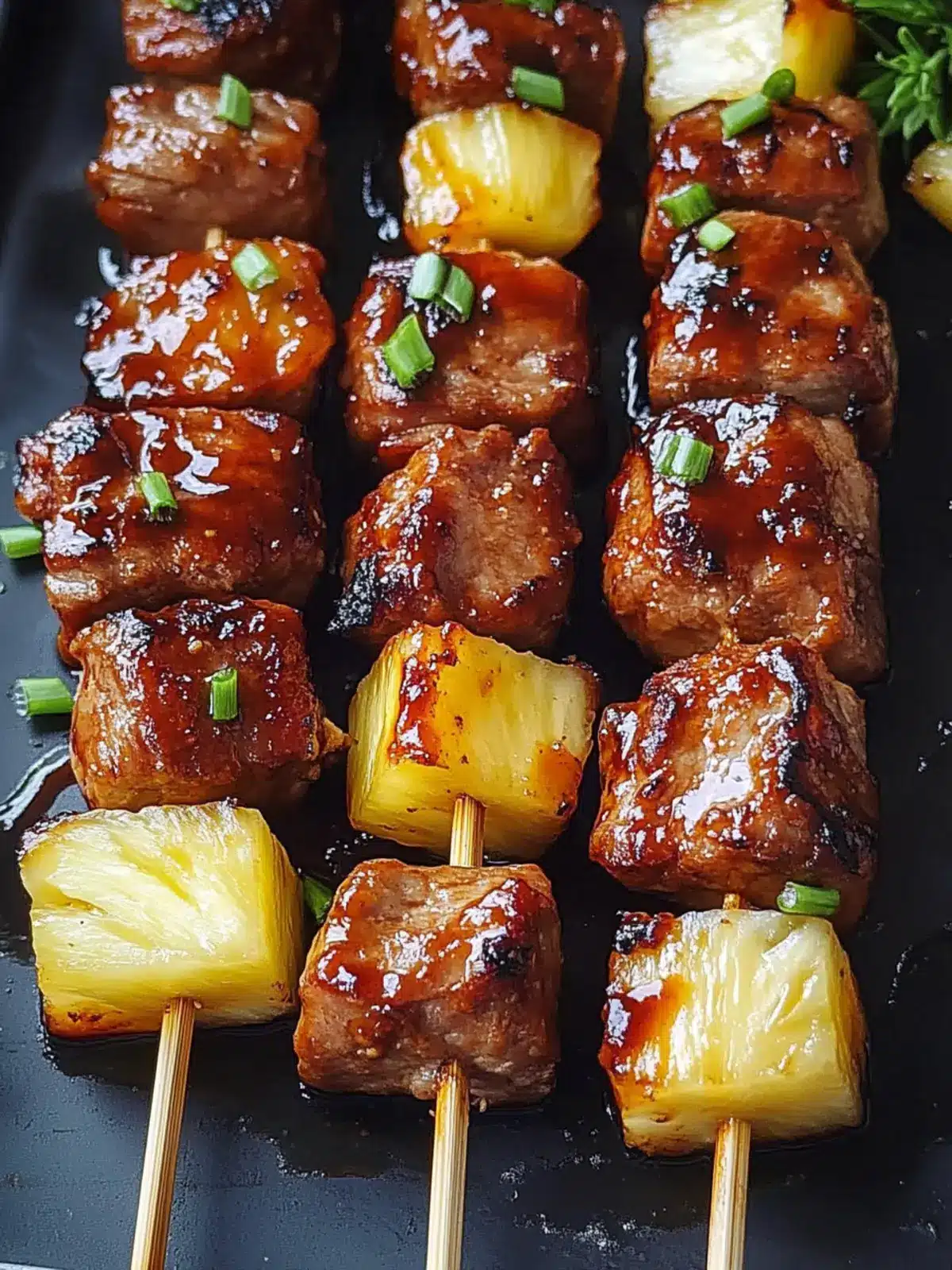 Savor the Summer: Pineapple BBQ Pork Skewers in Minutes 2 Pineapple BBQ Pork Skewers