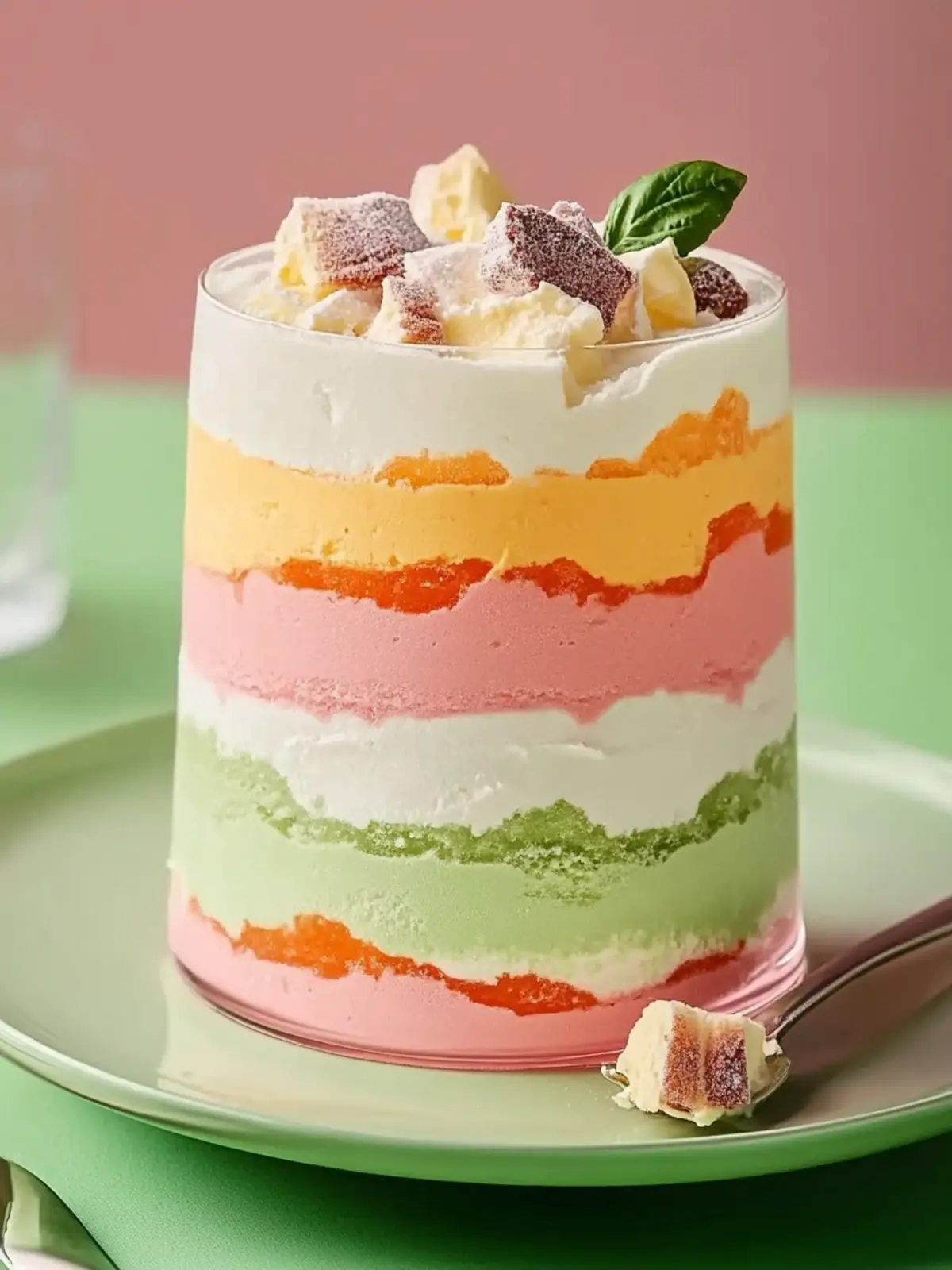 Refreshing Layered Sherbet Dessert: Your No-Bake Summer Treat 2 Layered Sherbet Dessert