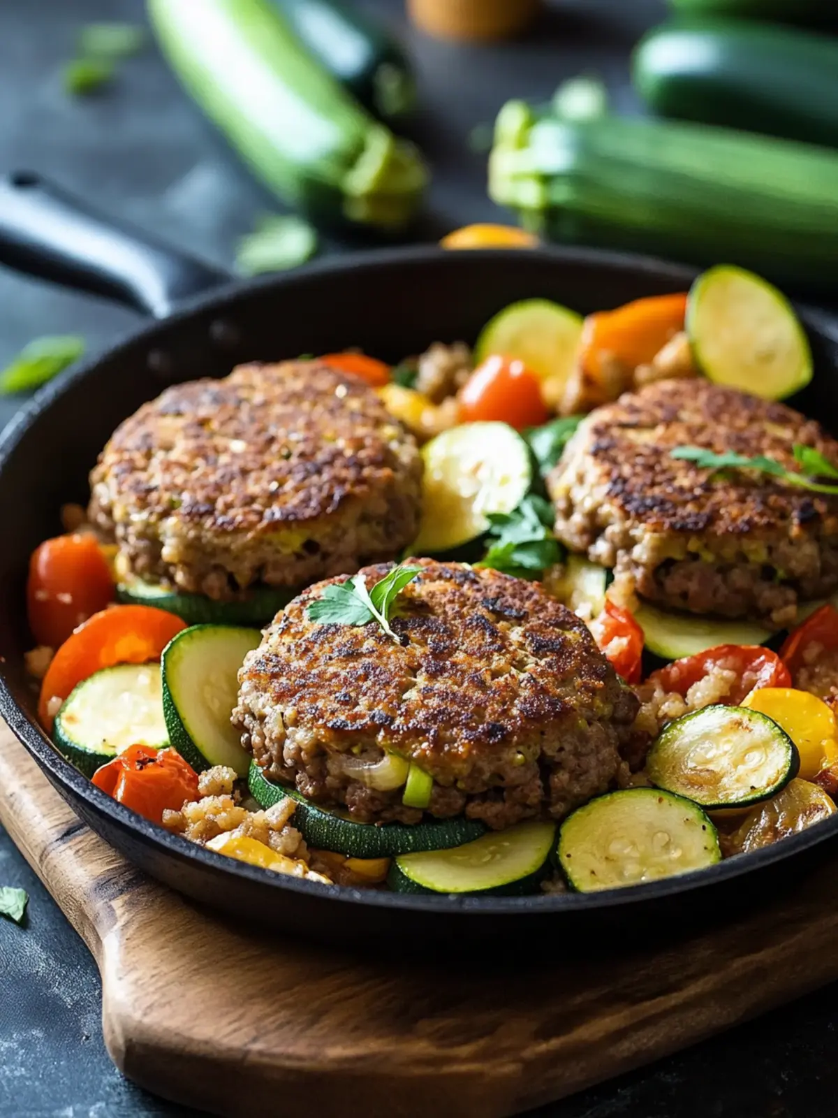 30-Minute Hamburger and Zucchini Skillet for Easy Weeknight Dinners 4 Hamburger and Zucchini Skillet