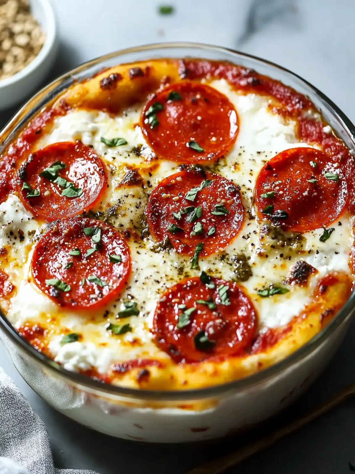 Delicious Cottage Cheese Pizza Bowl for a Healthy Pizza Night 3 Cottage Cheese Pizza Bowl