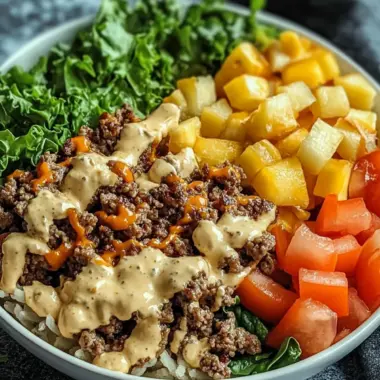 Ultimate Smash Burger Bowl: High-Protein Comfort Awaits 10 Smash Burger Bowl