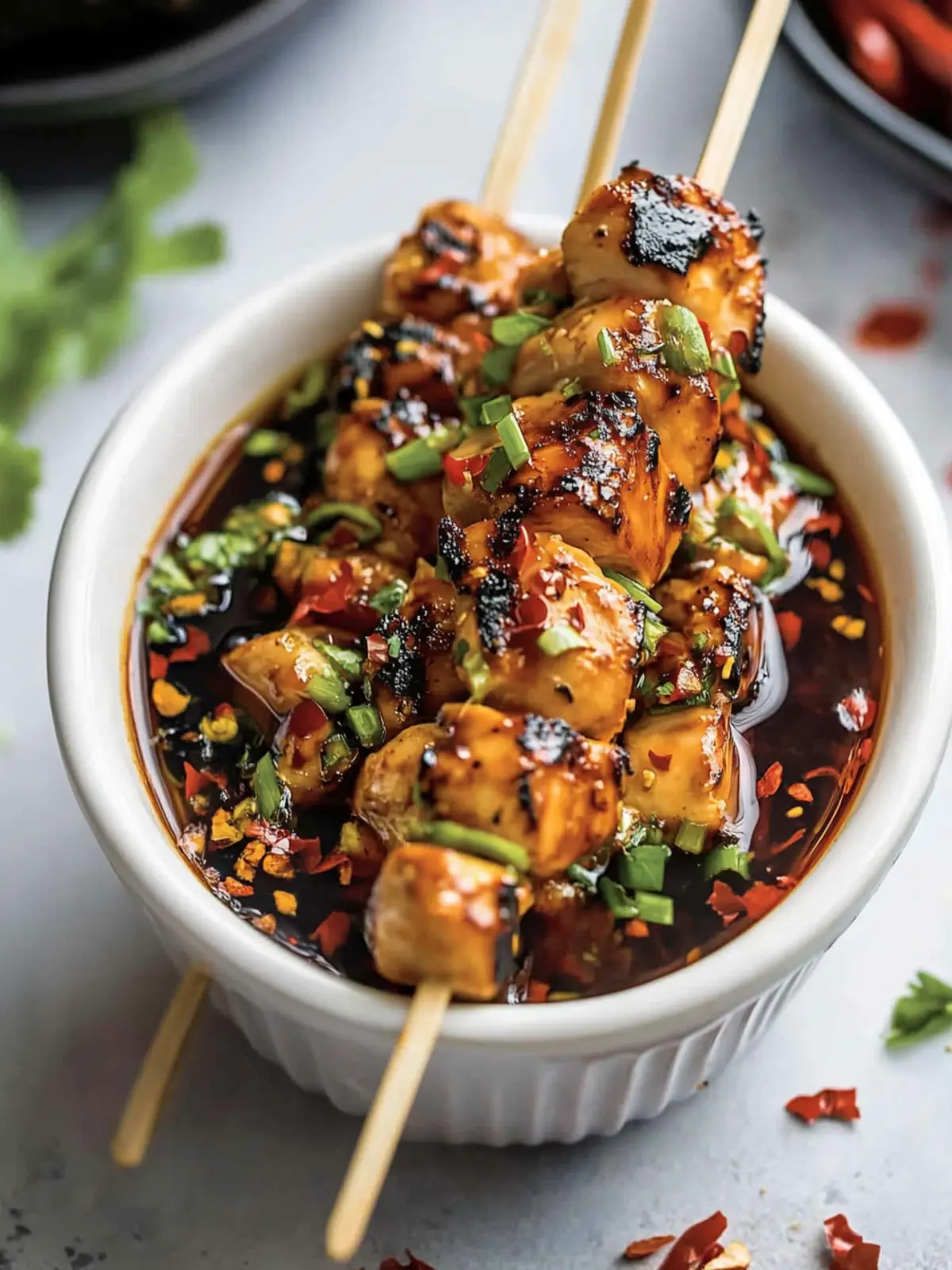 Savory Grilled Asian Chicken Skewers for Quick Weeknight Dinners 2 Grilled Asian Chicken Skewers