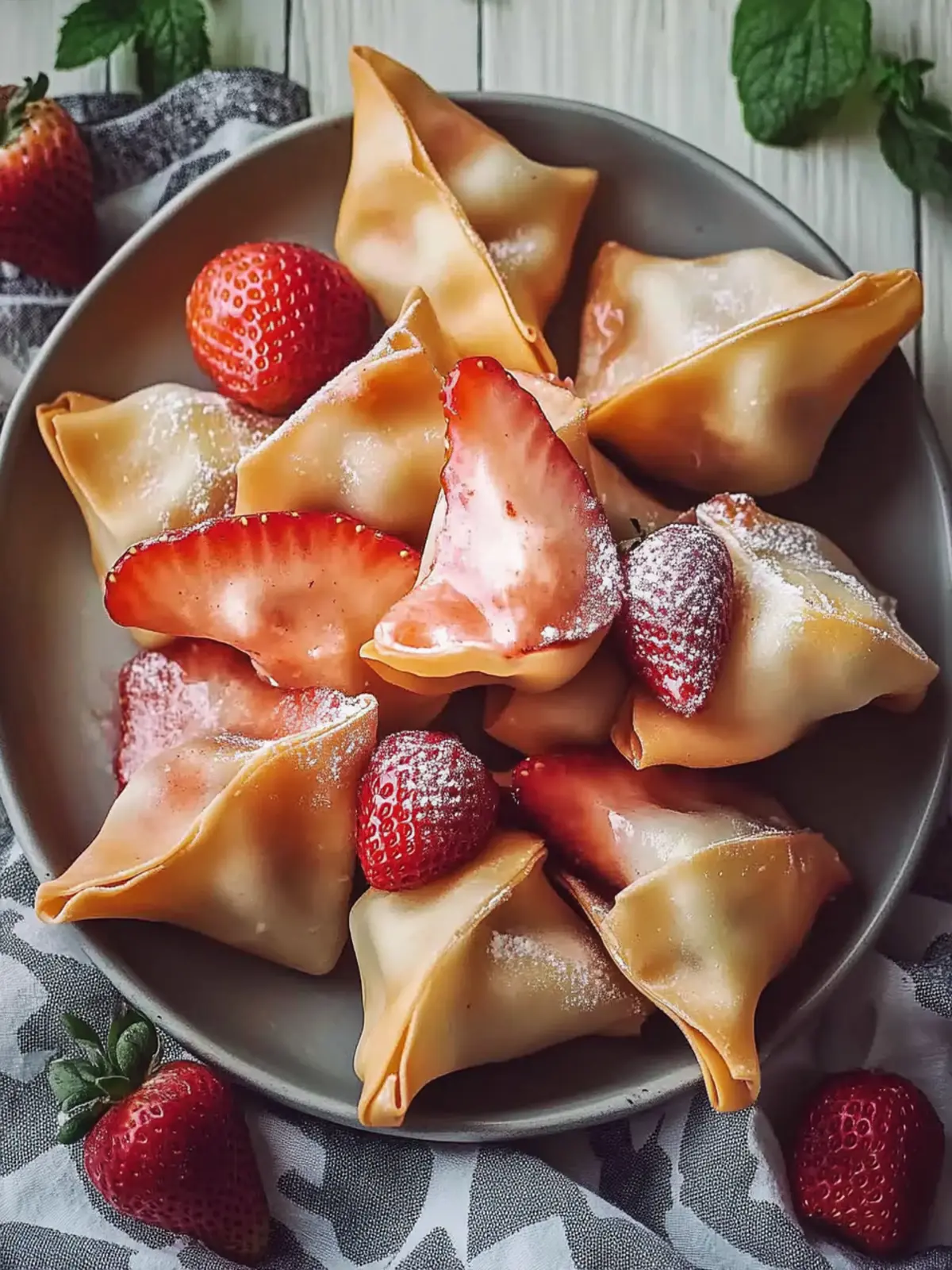 Delicious Quick Strawberry Cheesecake Wontons You'll Adore 4 Quick Strawberry Cheesecake Wontons