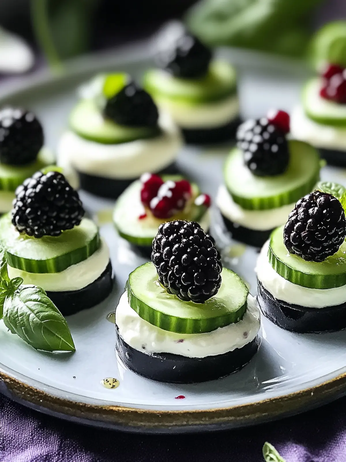 Delicious Blackberry-Cucumber Caprese Bites for Summer Fun 5 Blackberry-Cucumber Caprese Bites