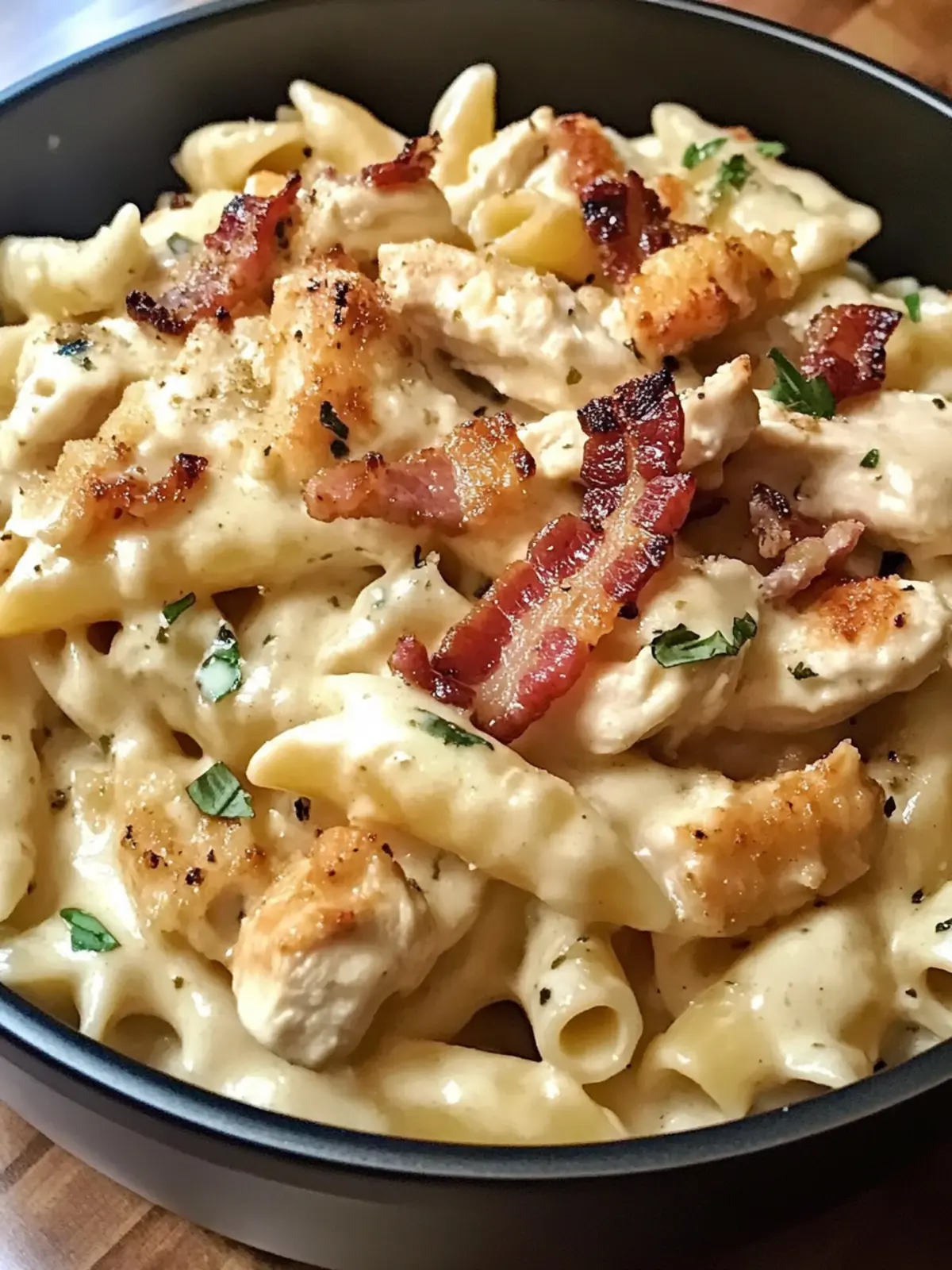 Irresistible Chicken Bacon Ranch Pasta: Comfort in Every Bite 3 Chicken Bacon Ranch Pasta