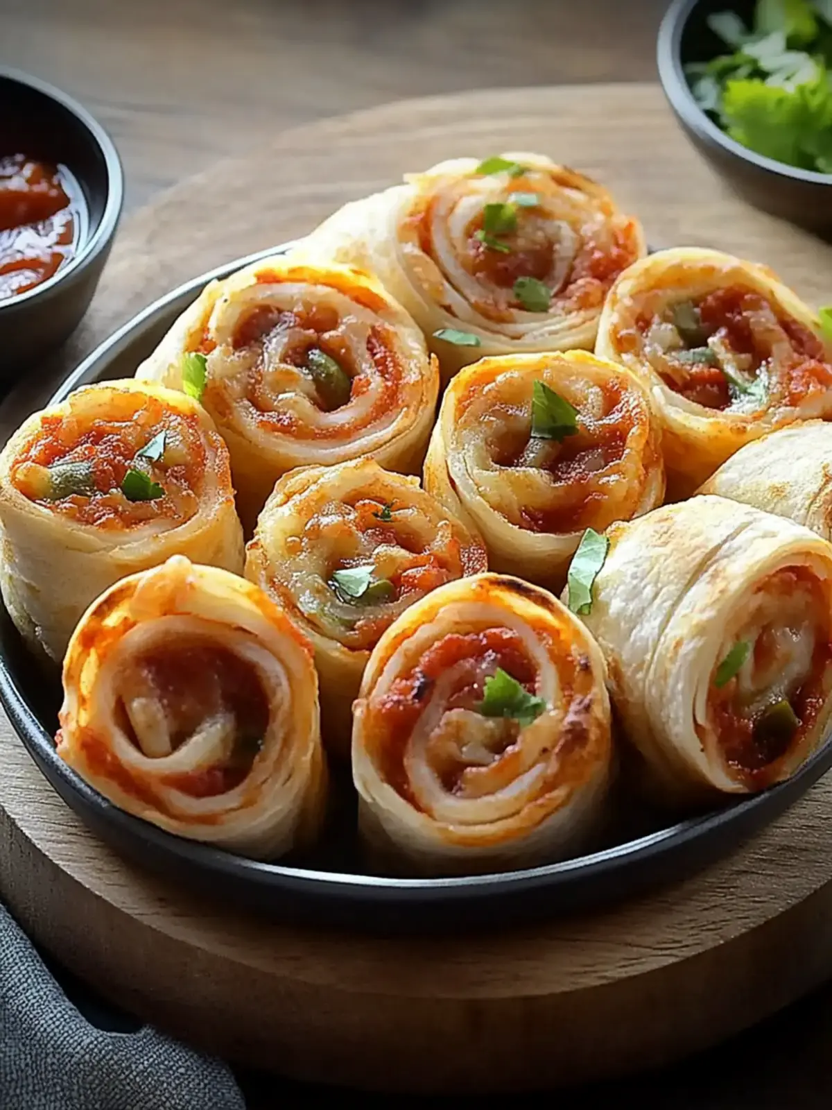 Crispy Tortilla Pizza Rolls: Quick, Customizable Snack Bliss 4 Crispy Tortilla Pizza Rolls