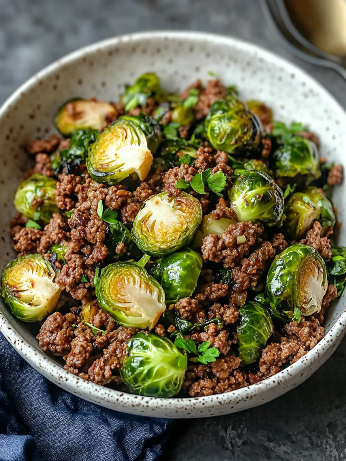 Ground Beef and Brussels Sprouts: A Sweet Chili Delight 4 Ground Beef and Brussels Sprouts