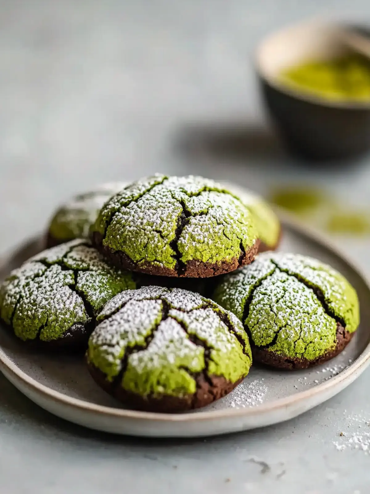 Easy Matcha Chocolate Crinkle Cookies for a Sweet Twist 4 Easy Matcha Chocolate Crinkle Cookies
