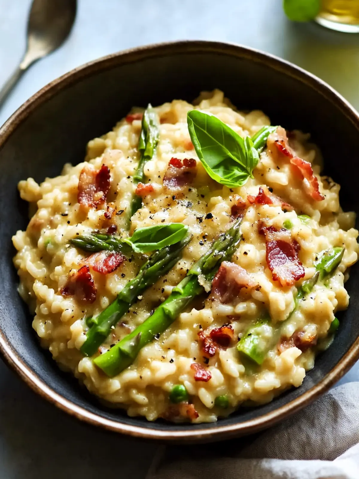 Creamy Asparagus Bacon Risotto for Cozy Weeknight Dinners 2 Creamy Asparagus Bacon Risotto