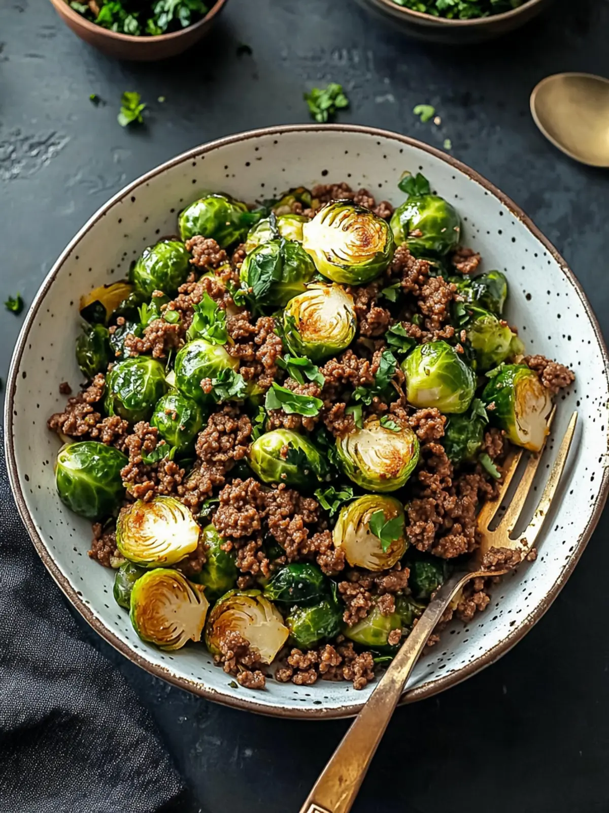 Ground Beef and Brussels Sprouts: A Sweet Chili Delight 3 Ground Beef and Brussels Sprouts