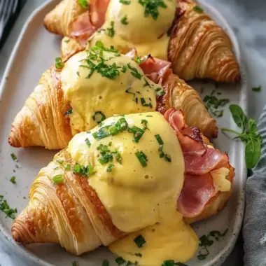Gourmet Croissant Eggs Benedict for a Blissful Brunch Experience 10 Gourmet Croissant Eggs Benedict