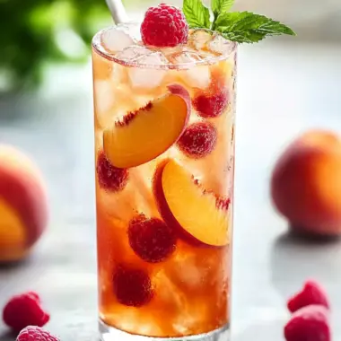 Bellini Peach Raspberry Iced Tea: Your Summer Refreshment! 9 Bellini Peach Raspberry Iced Tea