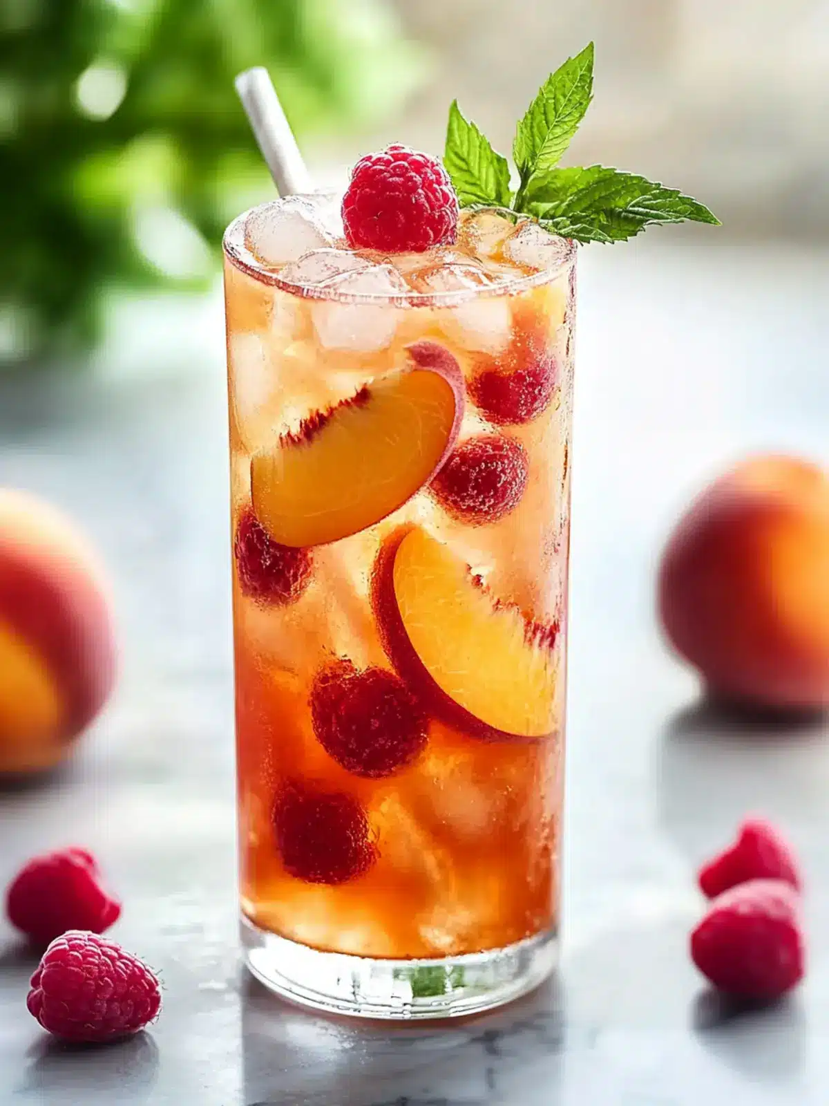 Bellini Peach Raspberry Iced Tea: Your Summer Refreshment! 5 Bellini Peach Raspberry Iced Tea