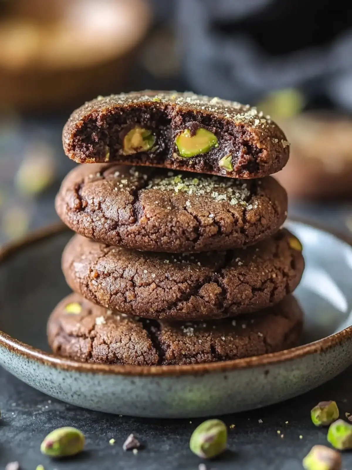 Dubai Chocolate Cookies with Crunchy Pistachio Delight Bliss 3 Dubai Chocolate Cookies with Crunchy Pistachio Delight