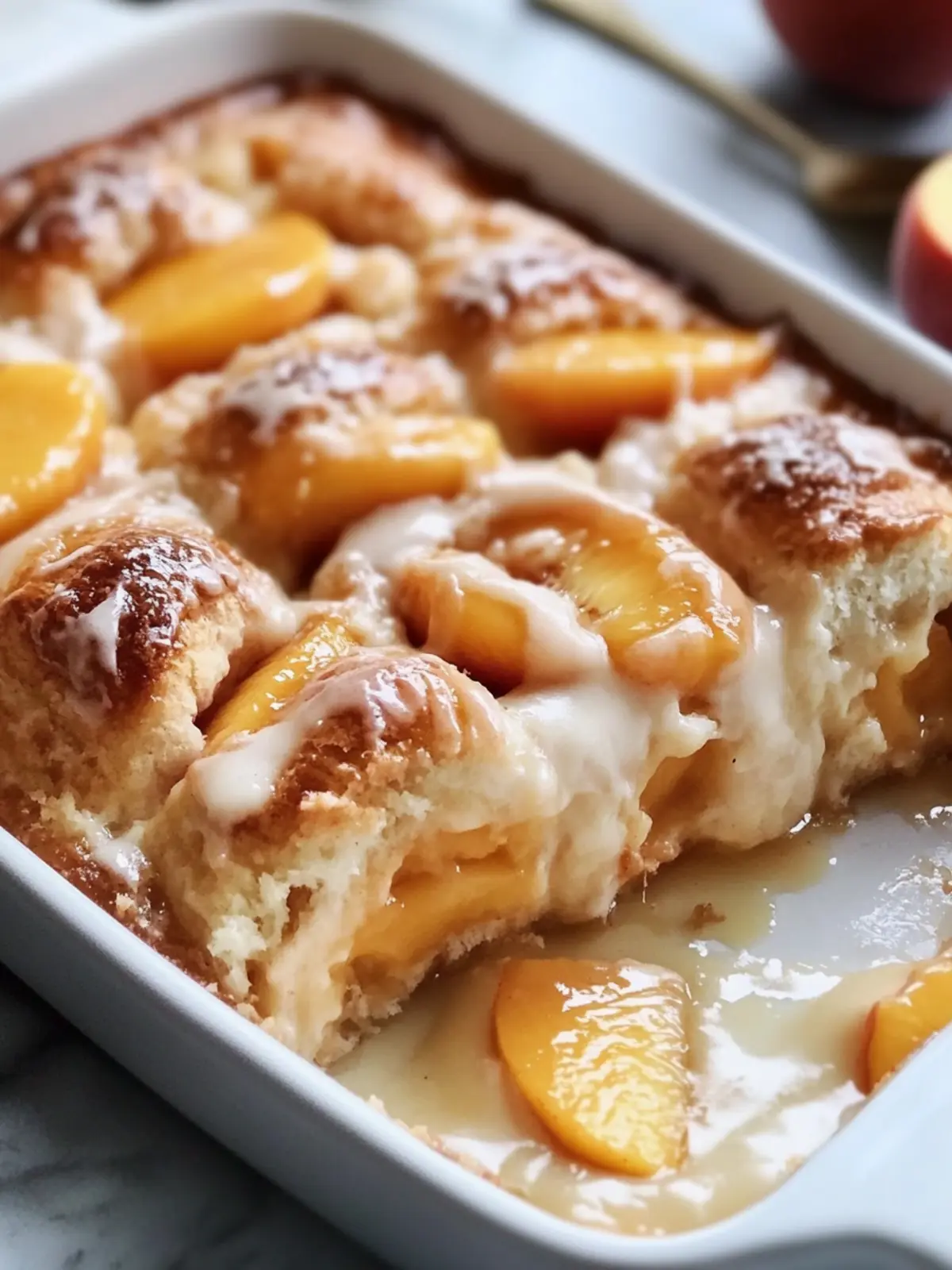 Irresistible Homemade Peach Cobbler Cinnamon Rolls Recipe 2 Homemade Peach Cobbler Cinnamon Rolls