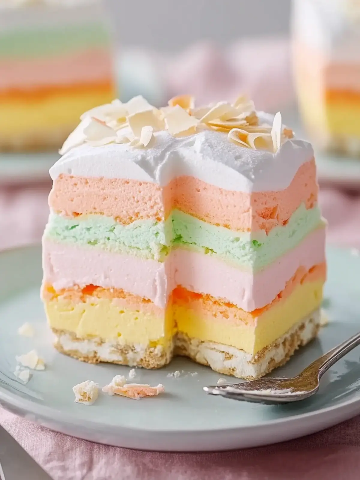 Refreshing Layered Sherbet Dessert: Your No-Bake Summer Treat 3 Layered Sherbet Dessert
