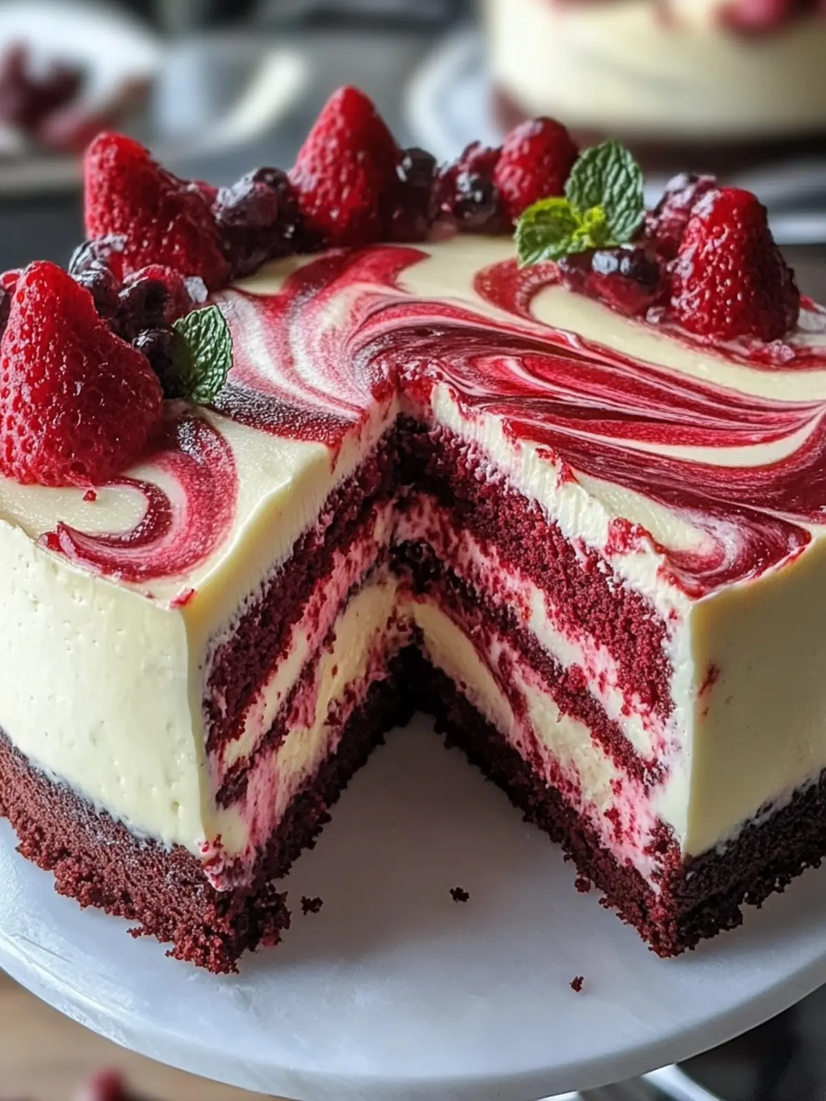 Decadent Red Velvet Cheesecake Swirl Cake You'll Adore 4 Red Velvet Cheesecake Swirl Cake
