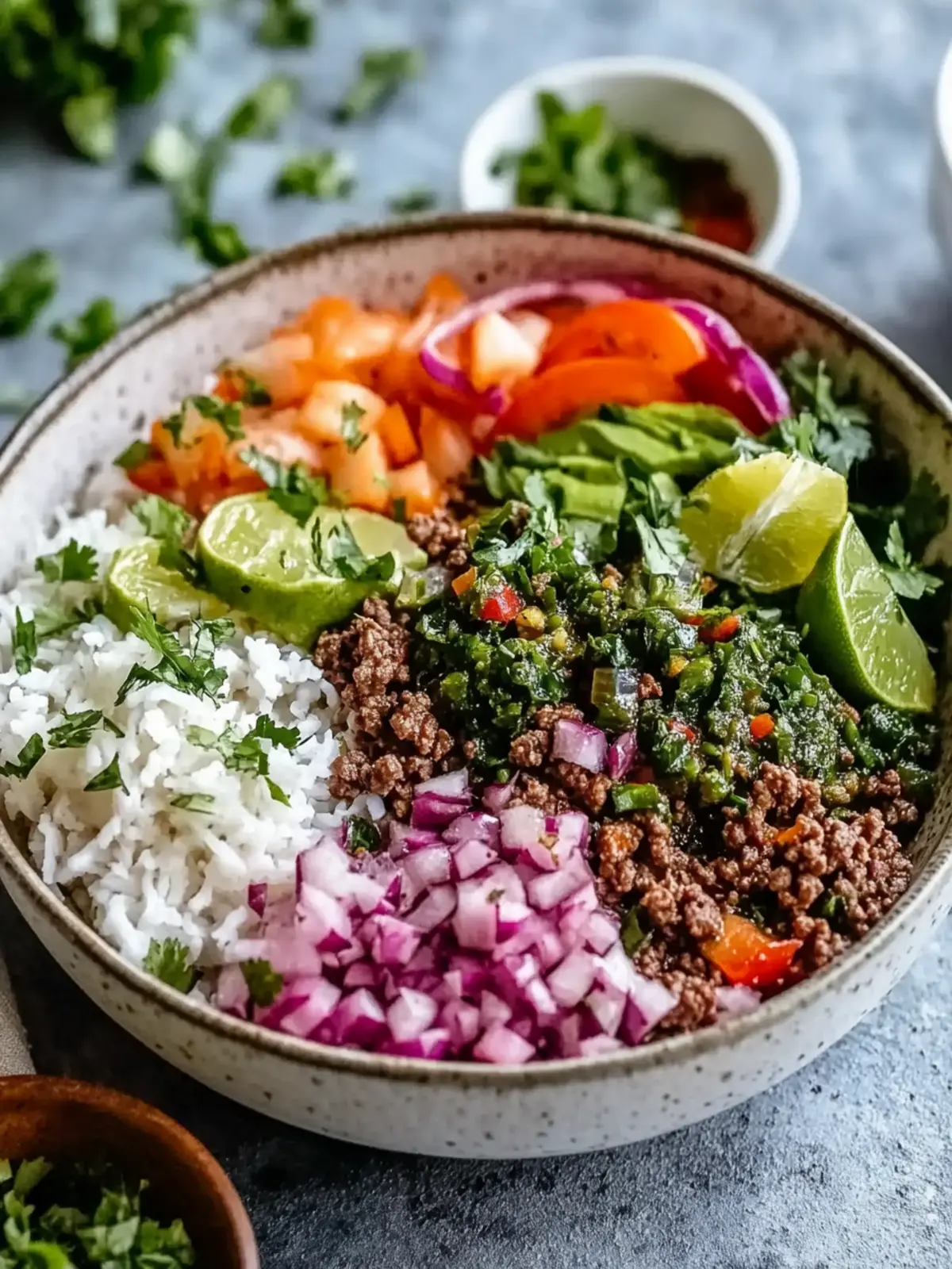 Ground Beef Chimichurri Bowls for a Flavorful Dinner Night 4 Ground Beef Chimichurri Bowls