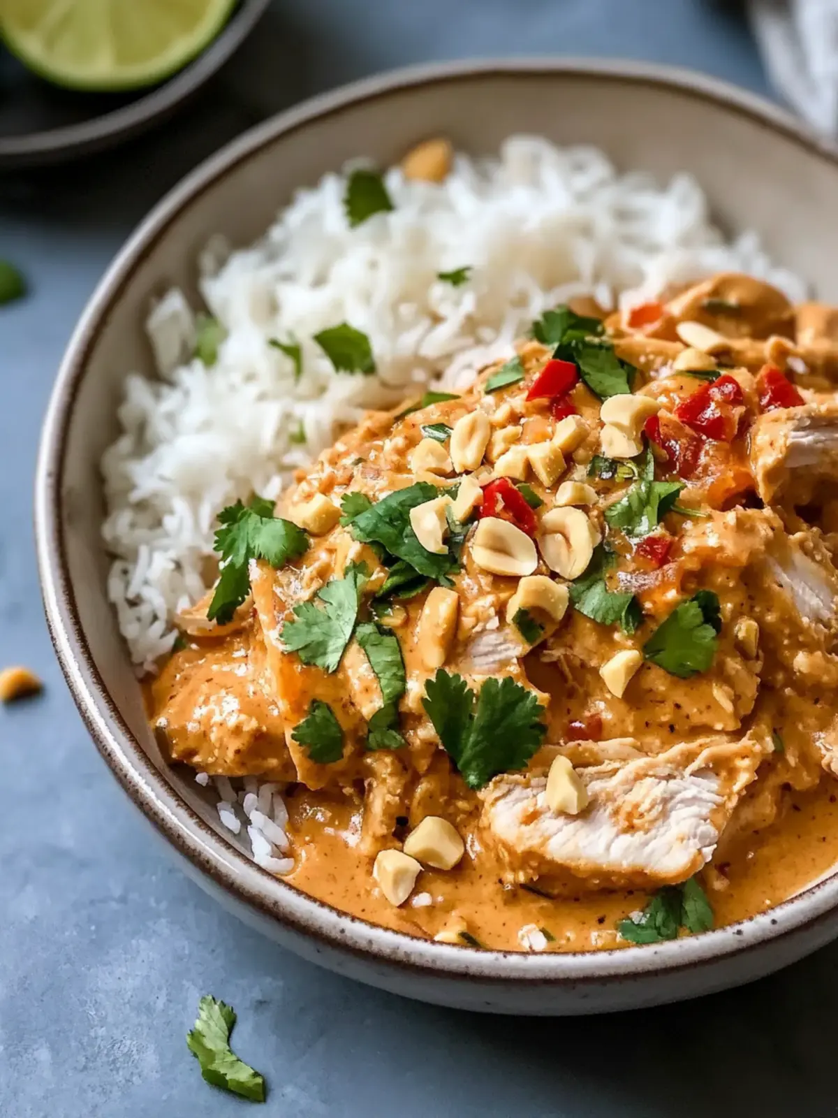 Delicious Slow Cooker Thai Peanut Chicken for Effortless Dinners 3 slow cooker Thai peanut chicken