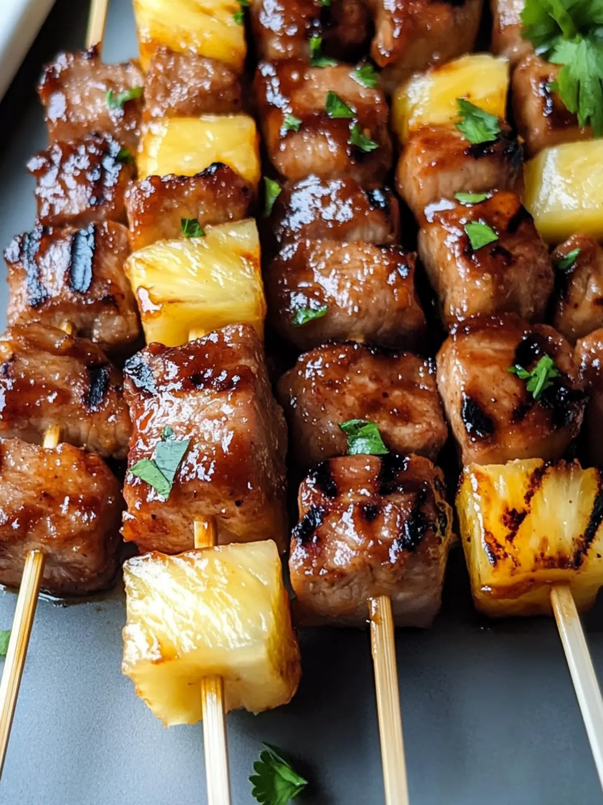 Savor the Summer: Pineapple BBQ Pork Skewers in Minutes 4 Pineapple BBQ Pork Skewers