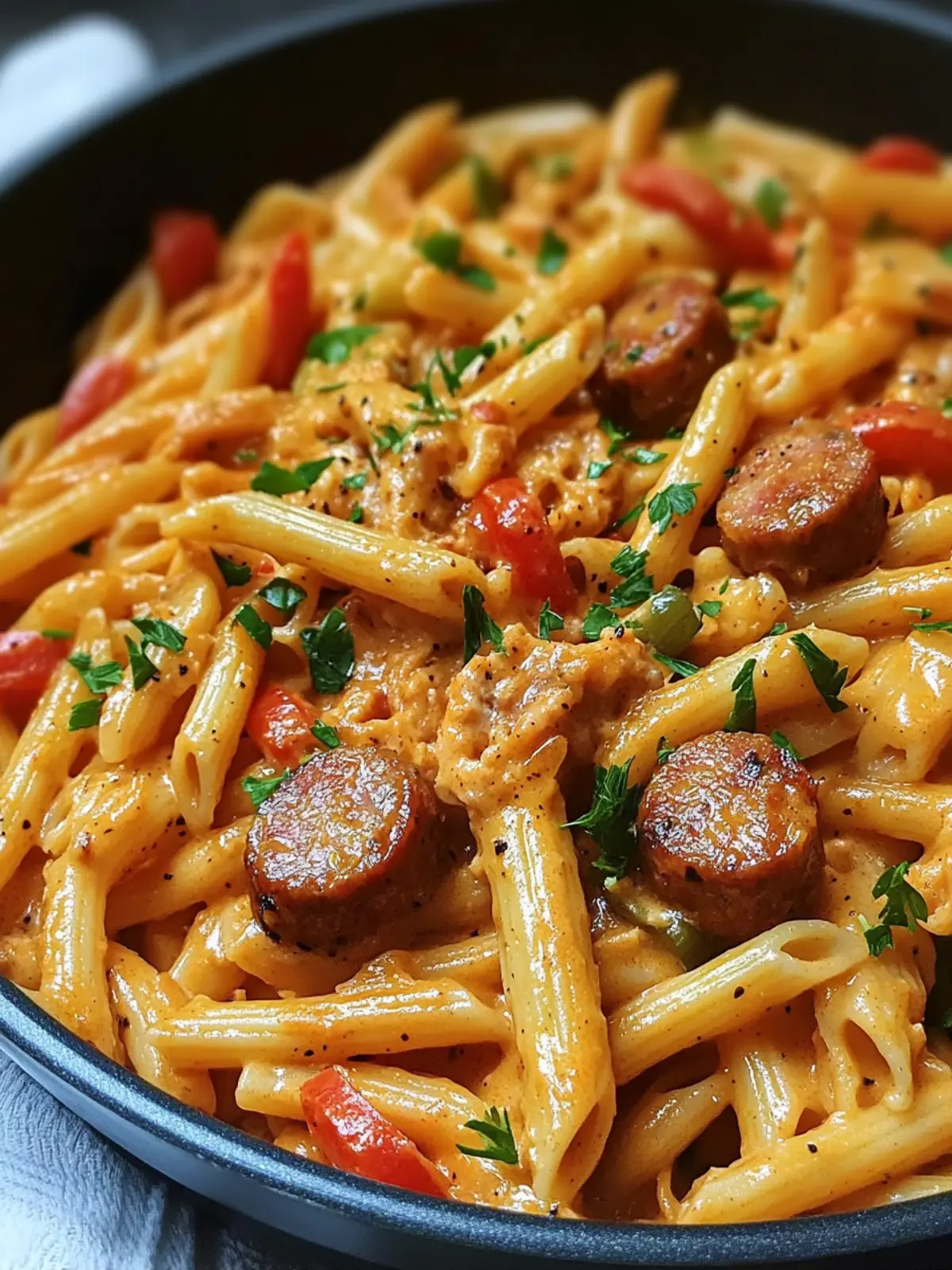 One-Pot Creamy Spicy Cajun Sausage Pasta for Cozy Nights 2 One-Pot Creamy Spicy Cajun Sausage Pasta