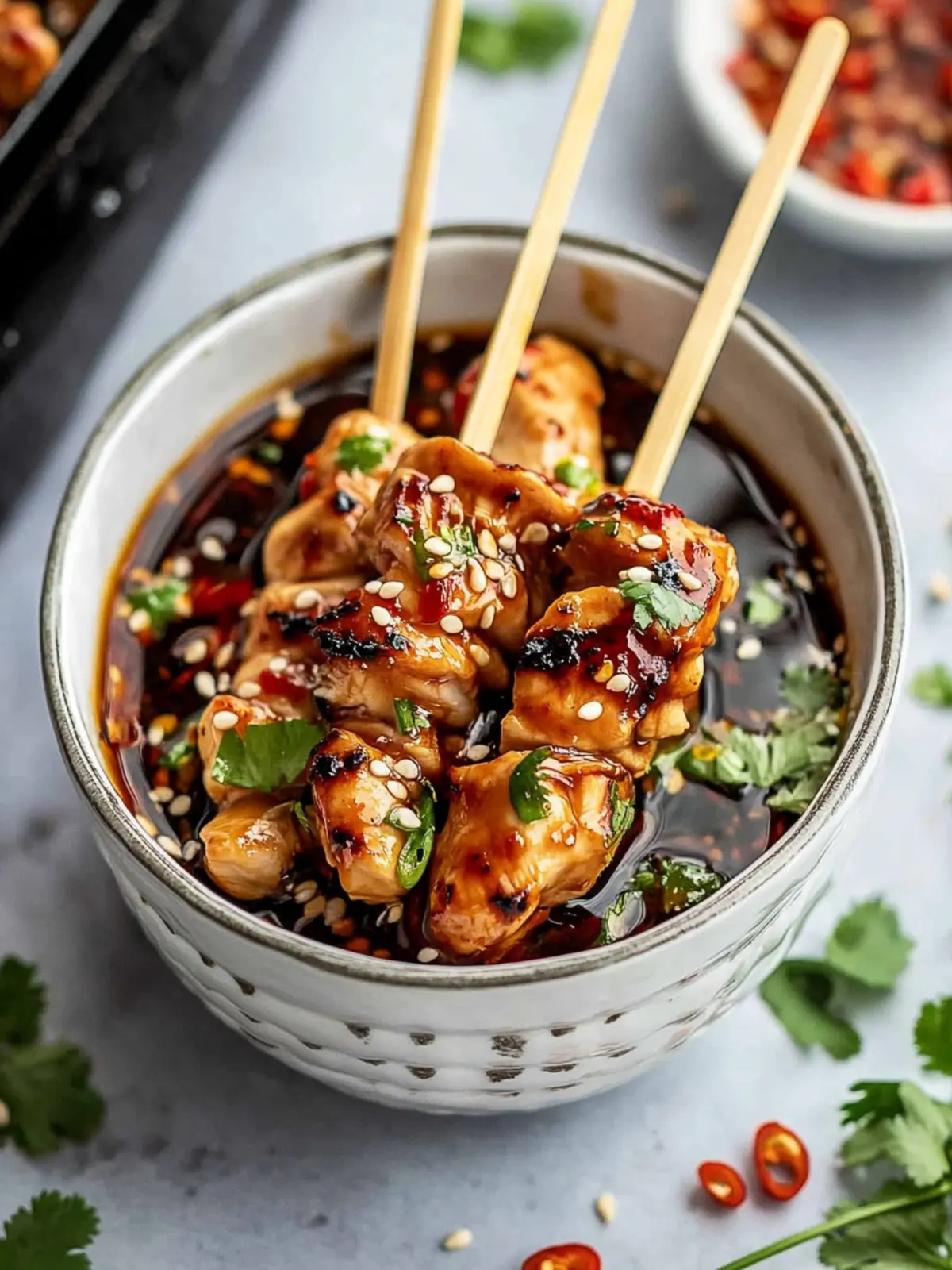 Savory Grilled Asian Chicken Skewers for Quick Weeknight Dinners 4 Grilled Asian Chicken Skewers