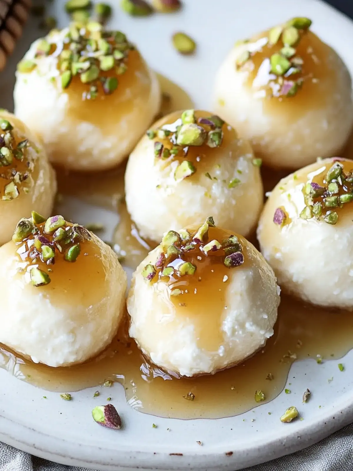 Delightful Ricotta Pistachio Honey Bites for Sweet Tooth Cravings 5 Ricotta Pistachio Honey Bites