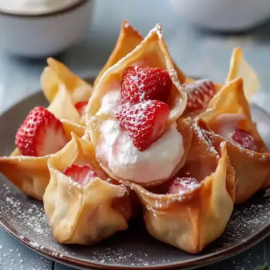 Quick Strawberry Cheesecake Wontons for Sweet Family Fun 10 Quick Strawberry Cheesecake Wontons