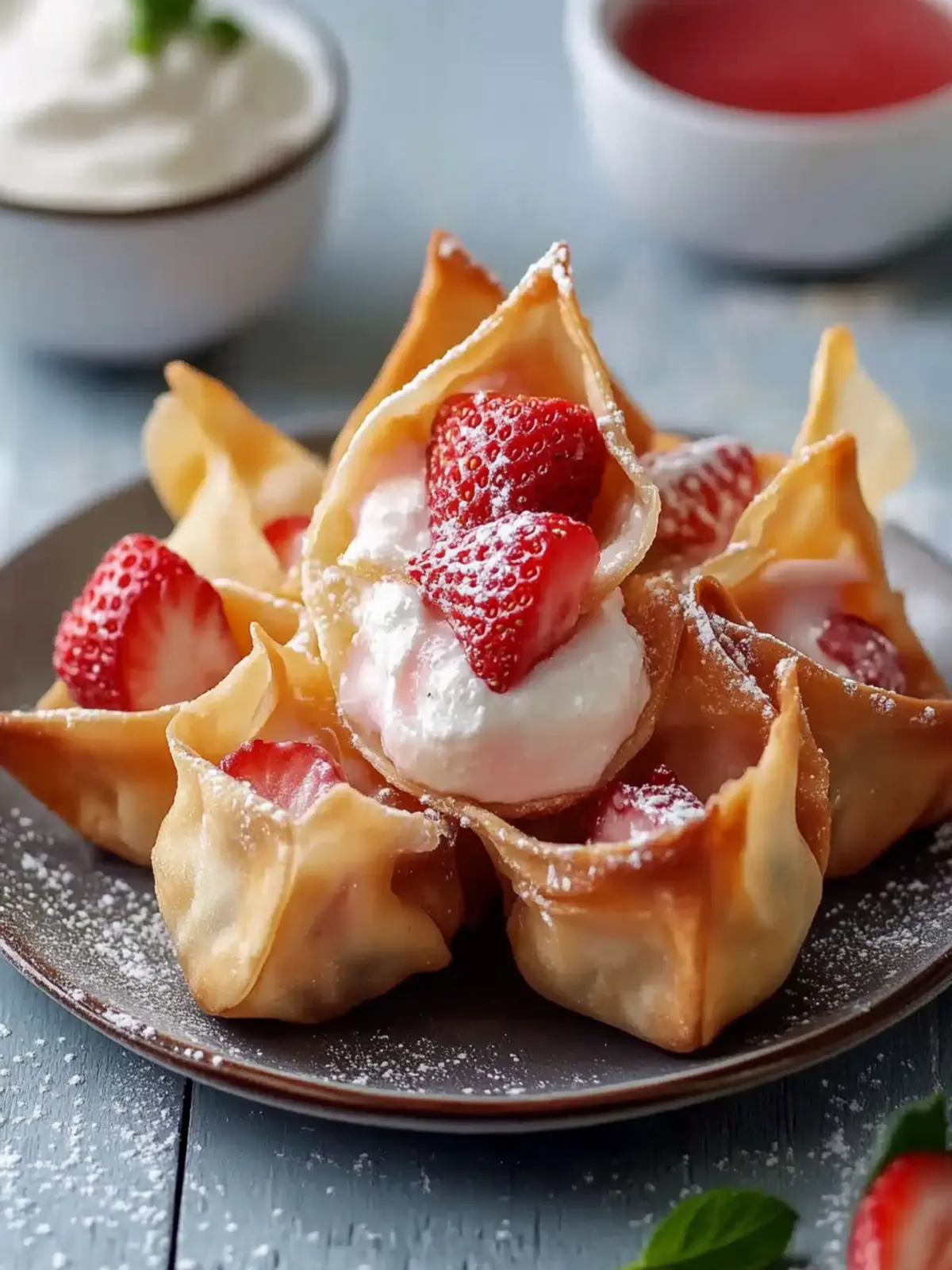 Quick Strawberry Cheesecake Wontons for Sweet Family Fun 5 Quick Strawberry Cheesecake Wontons