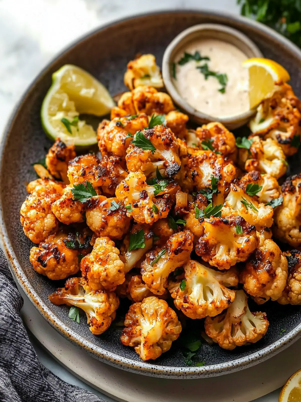 Moroccan Cauliflower with Tahini-Honey: 5-Ingredient Bliss 2 Moroccan Cauliflower with Tahini-Honey (5 Ingredients)