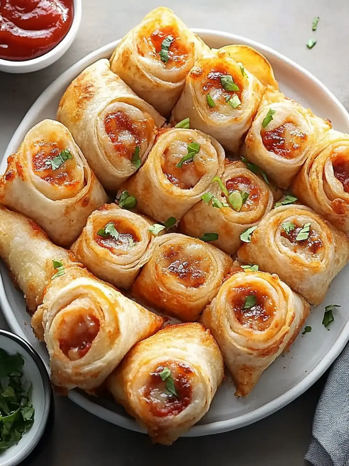 Crispy Tortilla Pizza Rolls: Quick, Customizable Snack Bliss 3 Crispy Tortilla Pizza Rolls