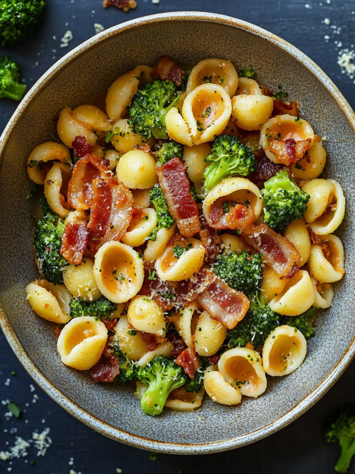 Savory Spicy Bacon Broccoli Orecchiette in Under 30 Minutes 2 Spicy Bacon Broccoli Orecchiette
