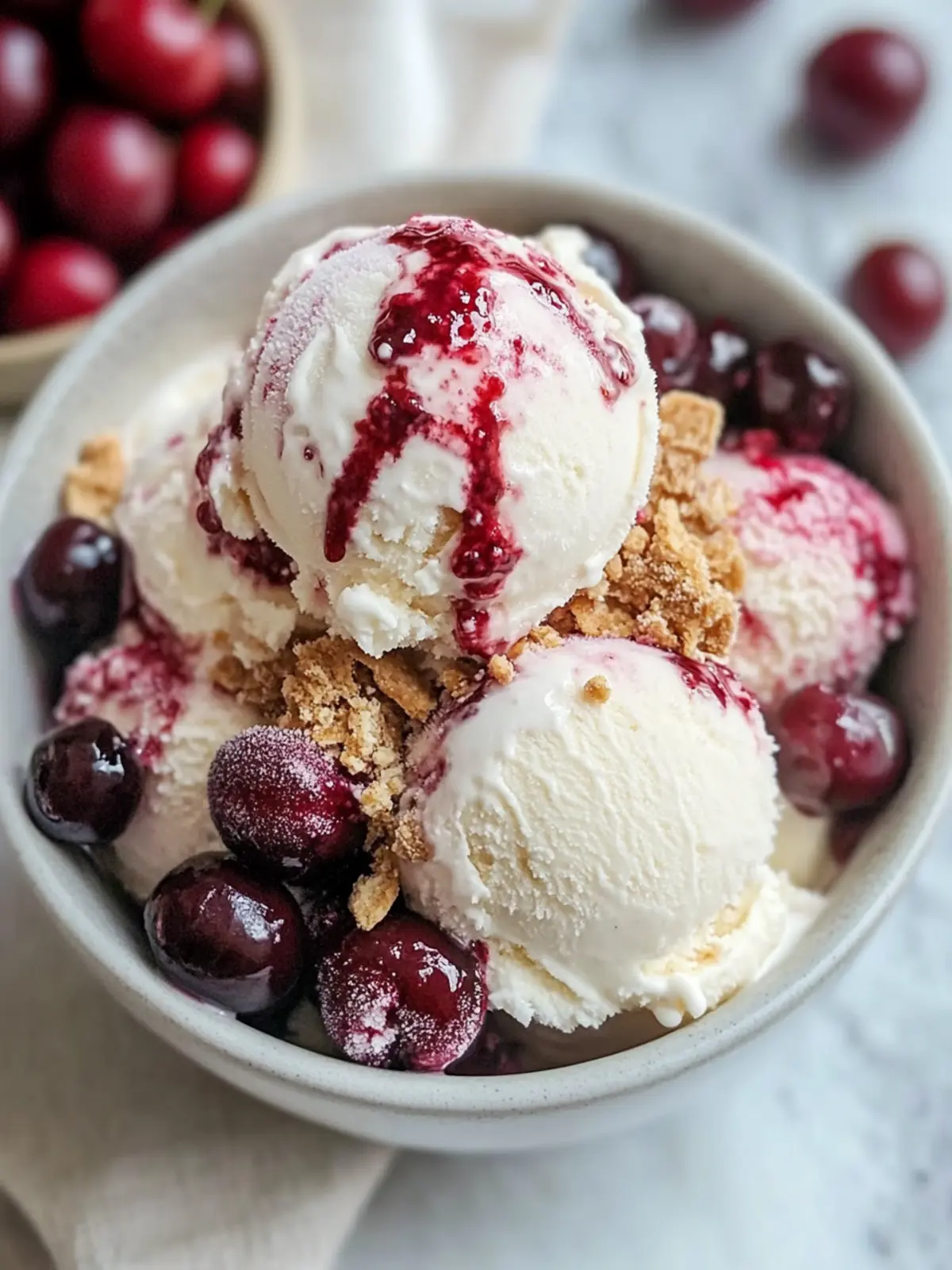 Creamy No-Churn Cherry Cheesecake Ice Cream for Summer Bliss 4 Creamy No-Churn Cherry Cheesecake Ice Cream