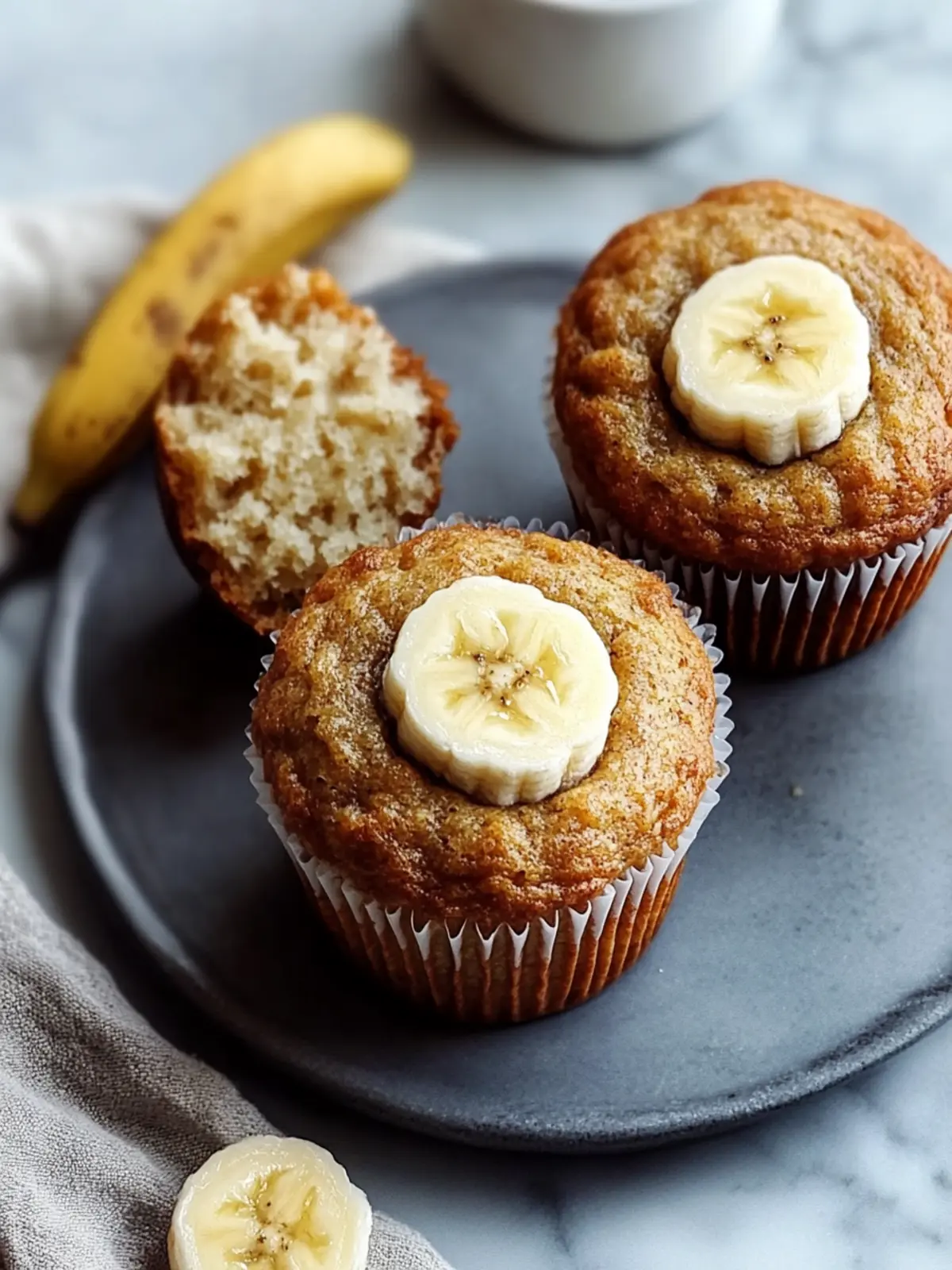Greek Yogurt Banana Muffins: Your Healthy Morning Boost 2 Greek Yogurt Banana Muffins