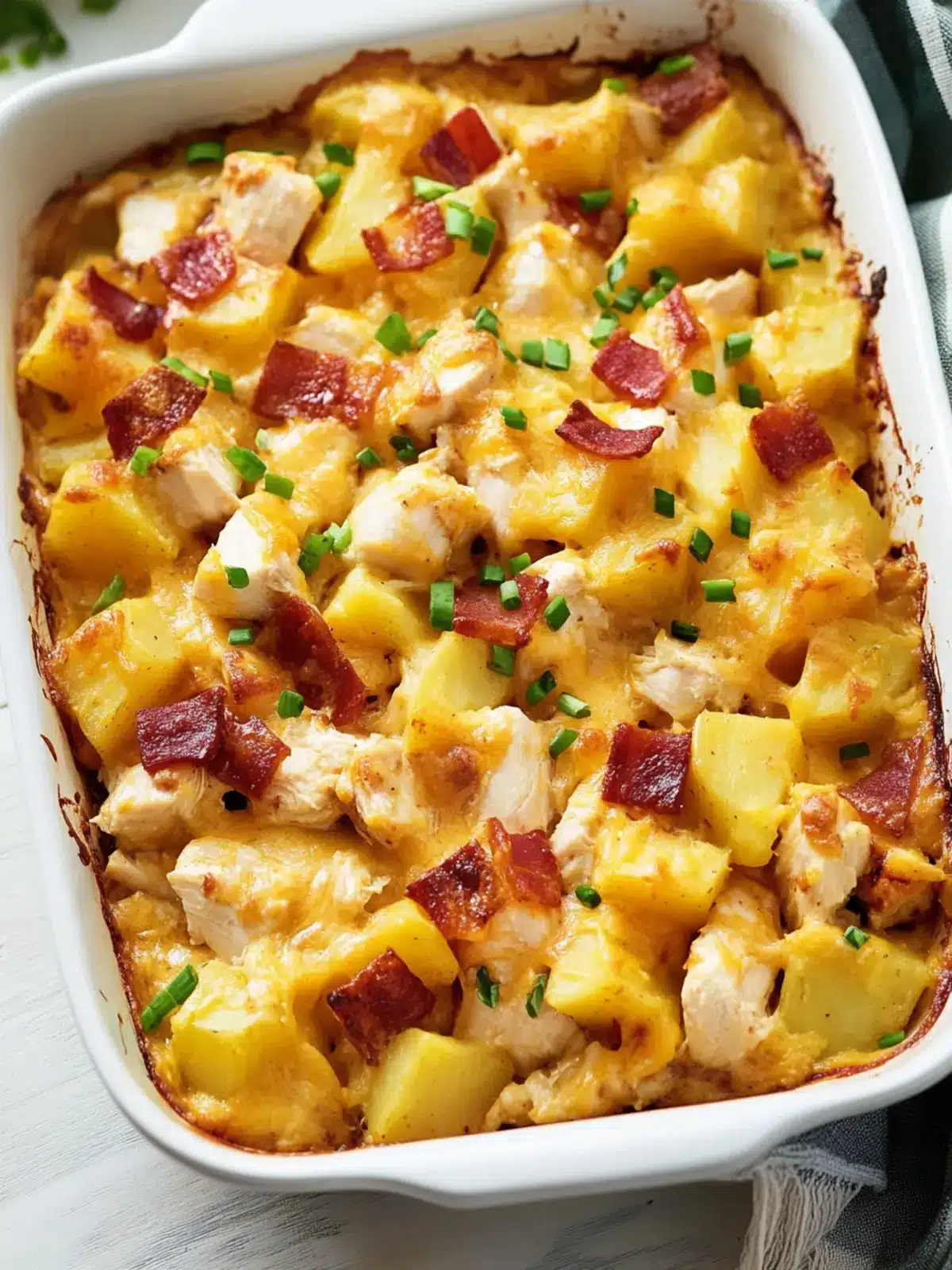 Loaded Chicken and Potato Casserole: Comfort Food Bliss 3 Loaded Chicken and Potato Casserole