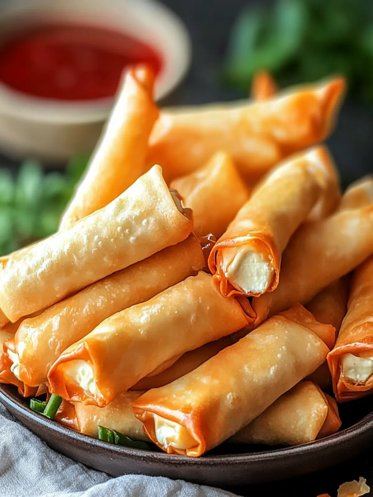 Delicious Baked Cream Cheese Rangoon Rolls: A Healthier Twist 2 Baked Cream Cheese Rangoon Rolls