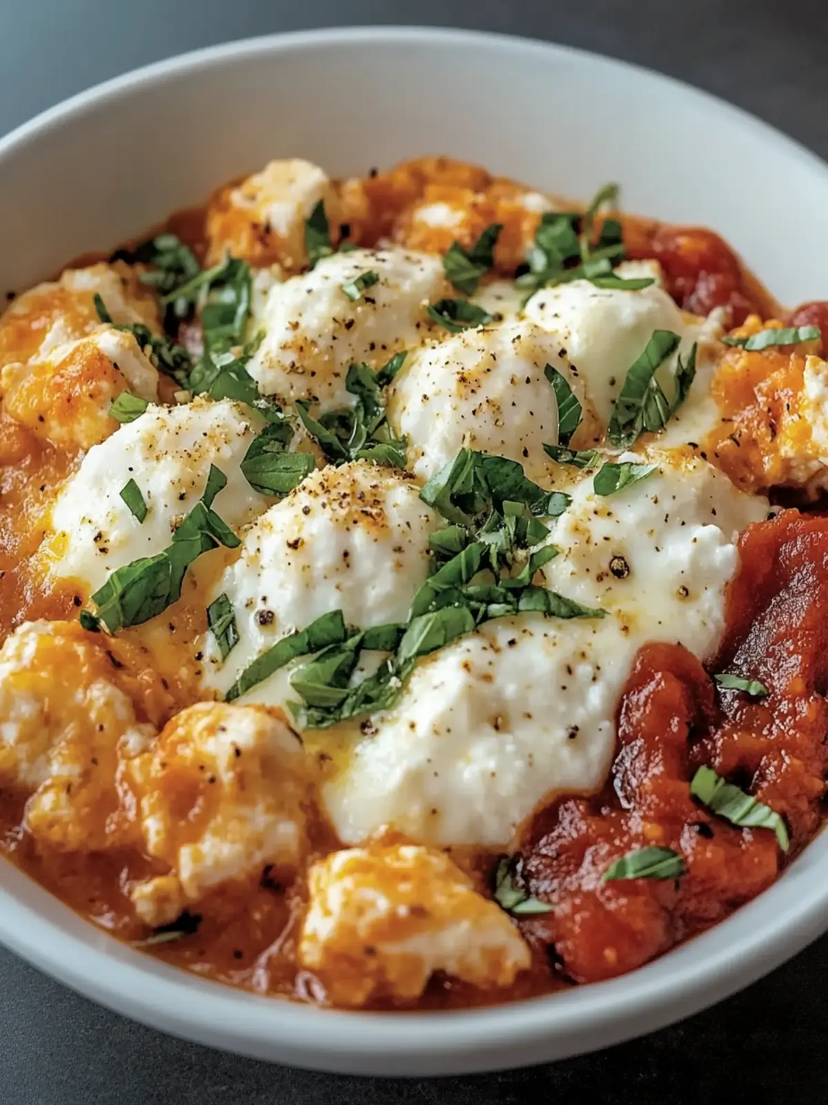 High Protein Chicken Parm Cottage Cheese Bowl Made Easy 3 igh Protein Chicken Parm Cottage Cheese Bowl